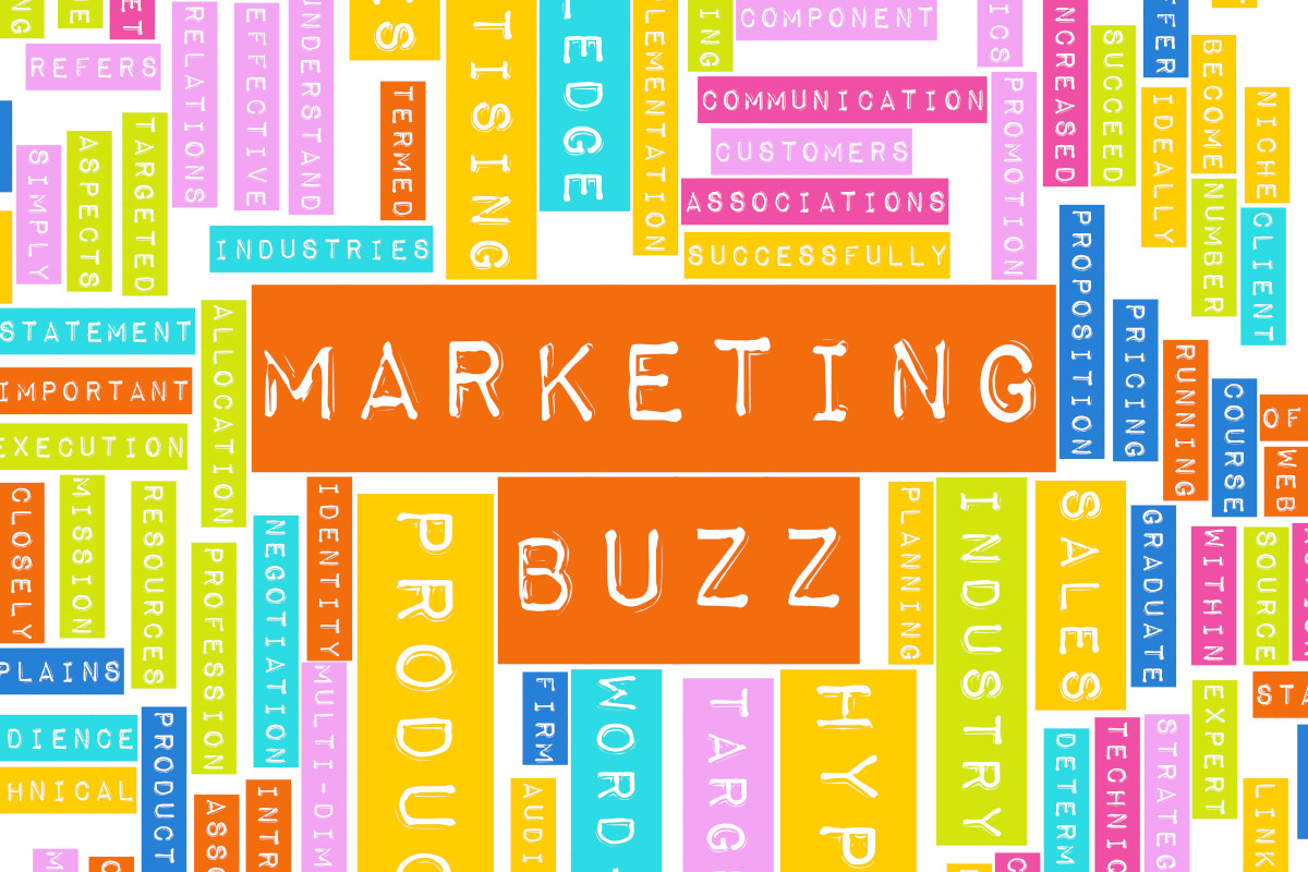 The words "marketing buzz"