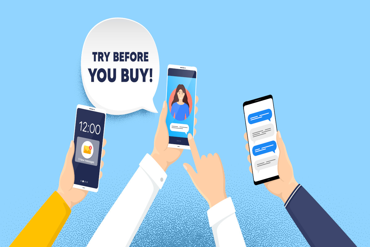 "try before you buy" with AR